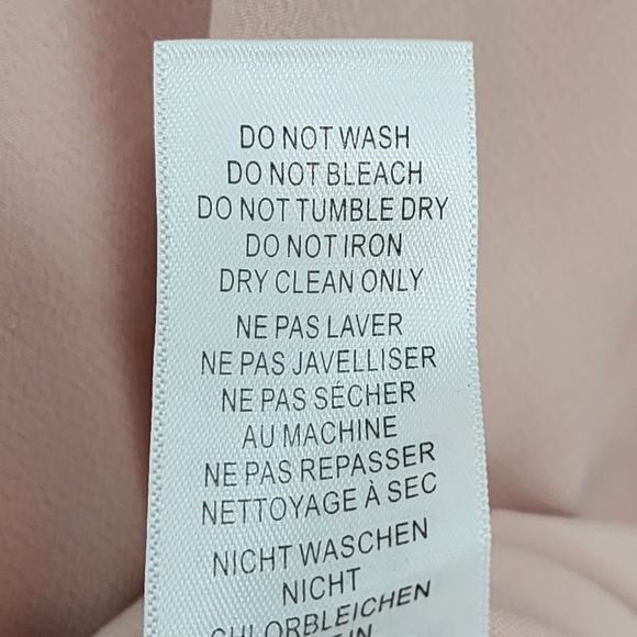 Adrianna Papell Women's Blush Ribbon Shoulder Cowl Neck Formal Maxi Dress Sz 10 - Picture 12 of 12